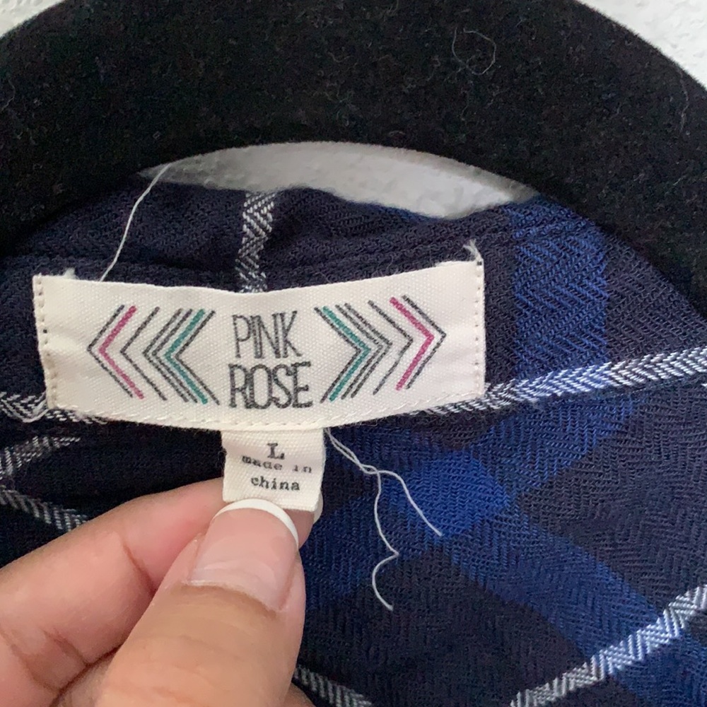 PINK ROSE flannel - Picture 2 of 3